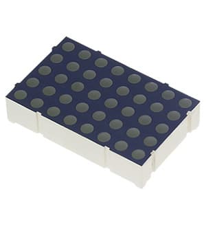 TA16-11GWA, матрица зеленая 5х8 высота 37мм ОА 12мКд