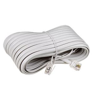 18-3101, Телефонный удлинитель 6P4C,L=10.00м., белый