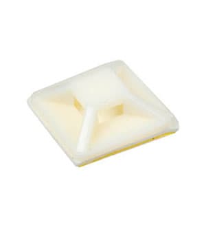 07-2020 100ШТ БЕЛАЯ, 07-2020, Площадка под хомут 20 мм х 20 мм, упаковка 100шт.,белая