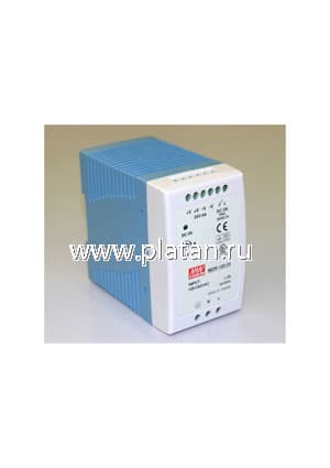 MDR-100-24, AC-DC Din, 100Вт, выход 24В/0:4A, рег. вых