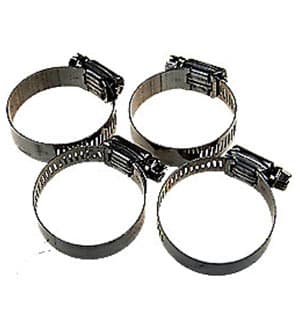 37812-029-47-4, Хомуты червячные 12,7мм, 29-47мм, 4шт нерж.сталь