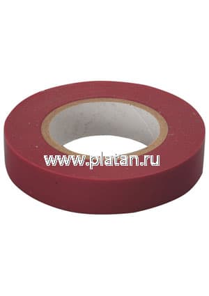 Изолента ПВХ 15мм х 20м красная