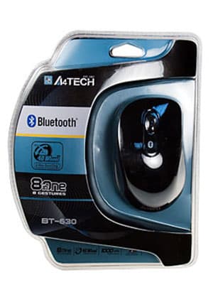 A4TECH BT-630-2, Мышь блютуз, колесо-кнопка, 1000dpi ,оптическая