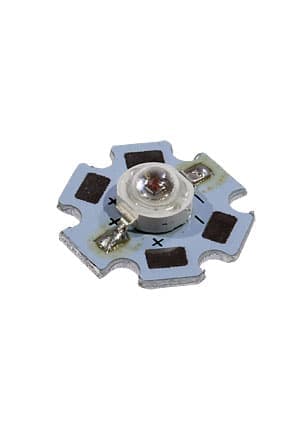 ARPL-STAR-3W-EPL42 RED, Мощный светодиод 3Вт на плате Star