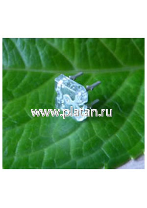 BL-FL7600PGC, Светодиод "Пиранья" зеленый 100" 5000мКд 525нМ (Ultra Pure Green)