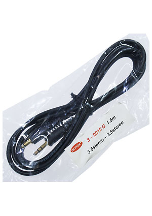 3-0015G-1.5, Шнур шт 3.5 st-шт 3.5 st plastic-gold, d=4 мм, 1.5 м