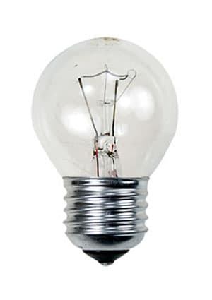 40D1/CL/E27, Лампа  40Вт, сферическая прозрачная, цоколь E27