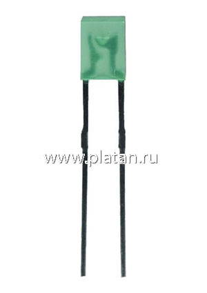L-914GDT, Светодиод зеленый 2х3мм 6мКд