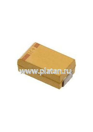 TECAP, 10мкФ, 25В, тип D, 20, Конденсатор танталовый SMD