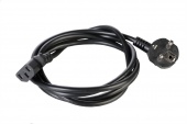 Шнур питания с заземлением IEC 60320 C13/Schuko, 10 А / 250 В (3 × 1,0), длина 1,8 м