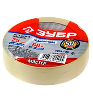 12031-25 ЛЕНТА КЛЕЯЩАЯ ПРОЗРАЧНАЯ ТОЛЩИНА 50МК 25ММХ60М