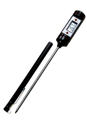 ADD802, цифровой погружной термометр нерж -50+200гр 0,1-1гр 100мм ЖКИ