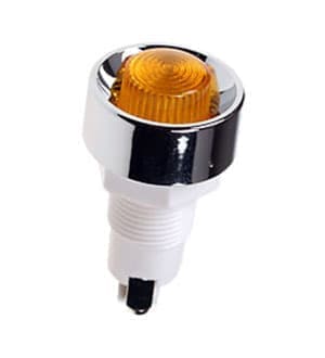 8U-CA-12N(Y) W/SOCKET, W/O LAMP, N-836Y лампа неоноваяФ12 желт  CA-12NY  (без лампочки)