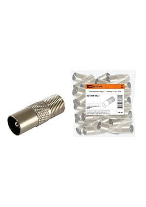 SQ1809-0022, Переходник гнездо F - штекер TV б/п