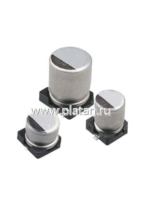 ECAP SMD, 1000 мкФ, 6.3В, Конденсатор электролитический алюминиевый SMD