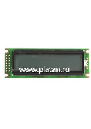 WH1602D-YGH-CT(K), ЖКИ 16х2, англо-русский