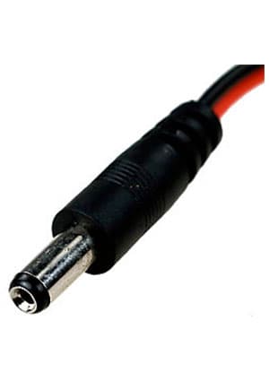 14-0313, разъем питания штекер 2.1 х 5.5 x 10.0 мм с проводом 20 см