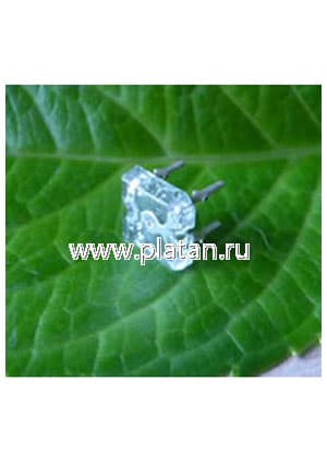 BL-FL7600BGC, Светодиод "Пиранья" зеленый 100" 4000мКд 505нМ (Ultra Bluish Green)