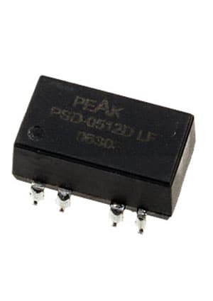 PSD-0512DLF, DC/DC,1W,Вх:4.5-5.5V,Вых:+-12V/+-50mA,1000VDC,SMD,Ind.