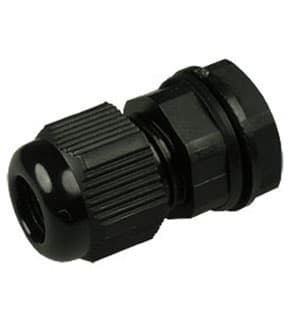 AG-12L BLACK, AG-12L (MGB12-07B) кабельный ввод,полиамид,черн.