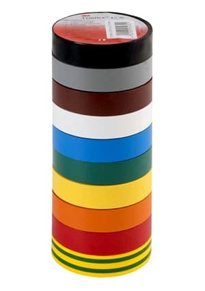 TEMFLEX 1300 19ММ Х 20М Х 0.13ММ (ЖЕЛТО-ЗЕЛЕНАЯ), Изолента ПВХ