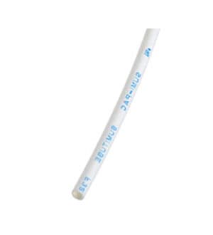 F32-1 WHITE, F32-1 мм  трубка термоусад.2:1 белая (1м) ТУТ1/0.5