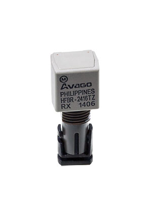 HFBR-2416TZ, Оптоволоконный приемник 160 МБод 820нм 8-Pin -40...+85 С (Plastic ST-Threaded Port)