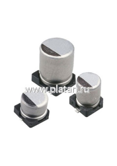 ECAP SMD, 1000 мкФ, 6.3В, Конденсатор электролитический алюминиевый SMD