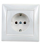 774423, Розетка 1-м СП "Legrand" с з/к в сборе белая 16А