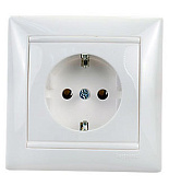 774423, Розетка 1-м СП "Legrand" с з/к в сборе белая 16А
