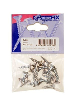 61438, Шуруп универ. оцинк. 5х20