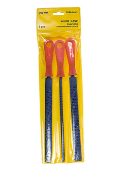 1690-20-Н3, Рашпили STAYER, c пласт. ручкой, 200мм, 3шт
