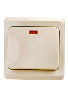 BC10-005K, Выключатель "Этюд" 1-кл СП  10А (кремовый)