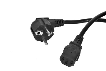 Шнур питания с заземлением IEC 60320 C13/Schuko, 10 А / 250 В (3 × 1,0), длина 5 м