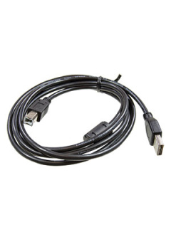AM/BM, Кабель USB 2.0 Pro/BM, экран, феррит.кольцо, черн., 1,8м пакет