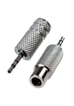 2-006, переход 2.5мм "шт" стерео - 3.5мм "гн" стерео металл