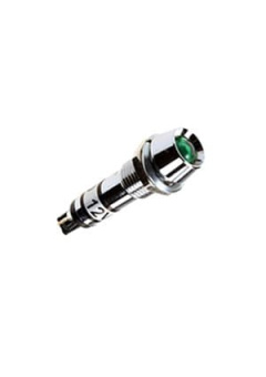 L-701G-12V, светодиод с держателем зеленый 12В