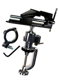 32487-75, Тиски шарнирно-поворотные, с зажимом д/дрели 75мм