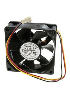 D7025BH-3, (MW-725M12C),вентил.70x70x25, подшиник, 3 pin, провод 25 см