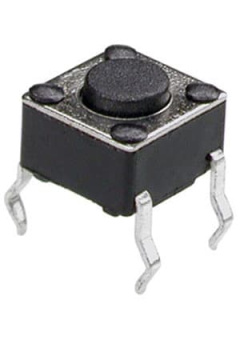 0643HIM-130G-G, кнопка тактовая 6х6 h=4.3мм (аналог TS-A1PS-130 DTS-61N SWT2)