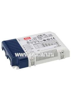 LCM-40, AC/DC LED, 2...100В,0.35...1.05А,42Вт,IP20 блок питания для светодиодного освещения