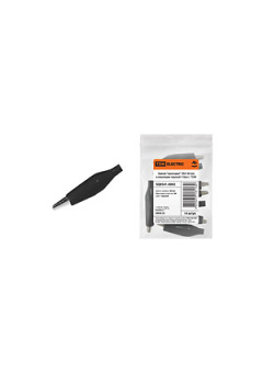 SQ0541-0002, ЗКИ, зажим "крокодил"  3А 40мм в изоляции черный AC-1